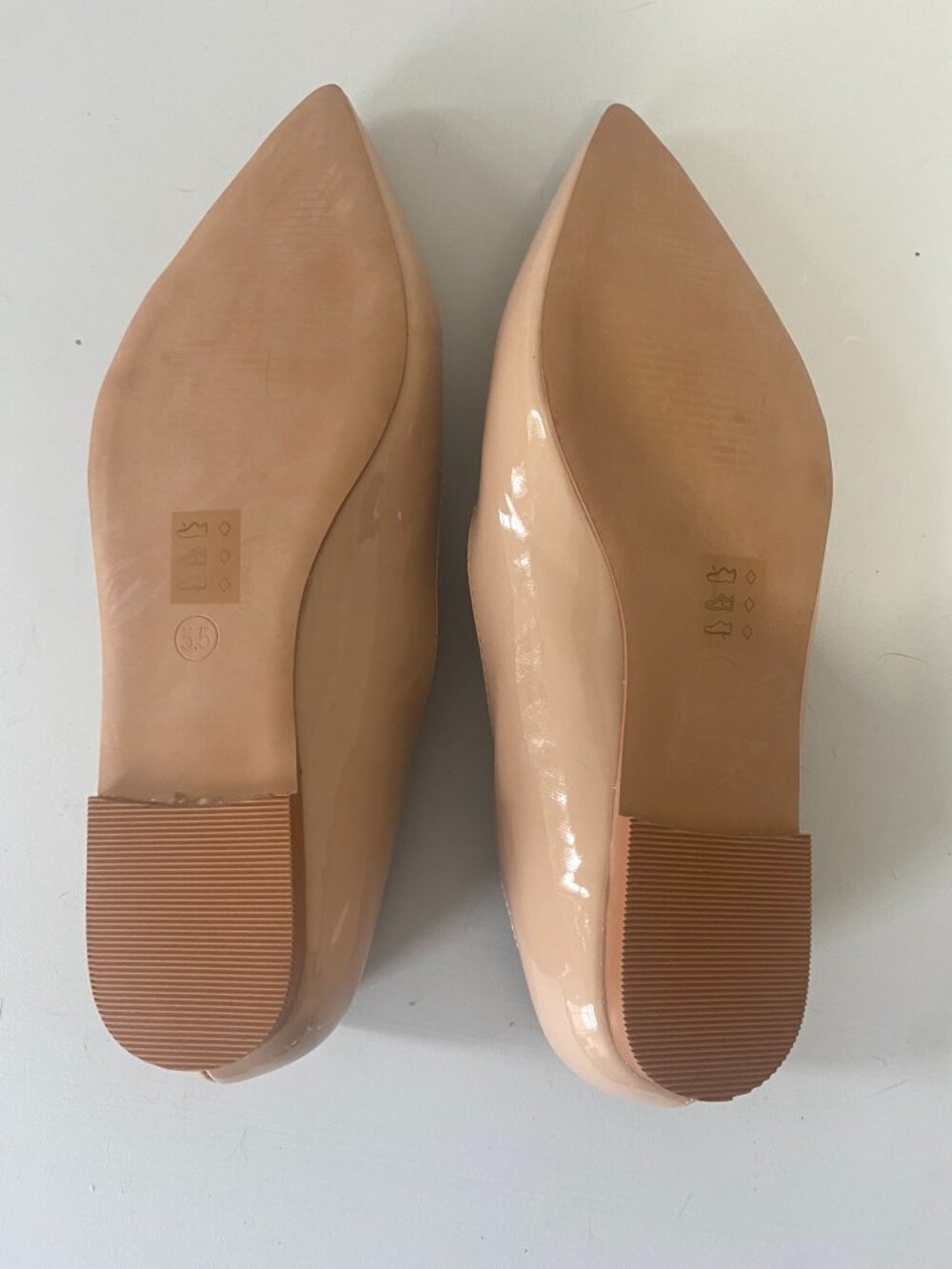 ASOS Nude Flats 5.5 but fits more like an 8